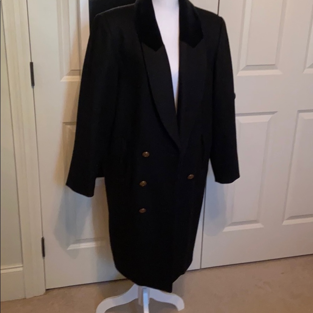 Wool double breasted coat